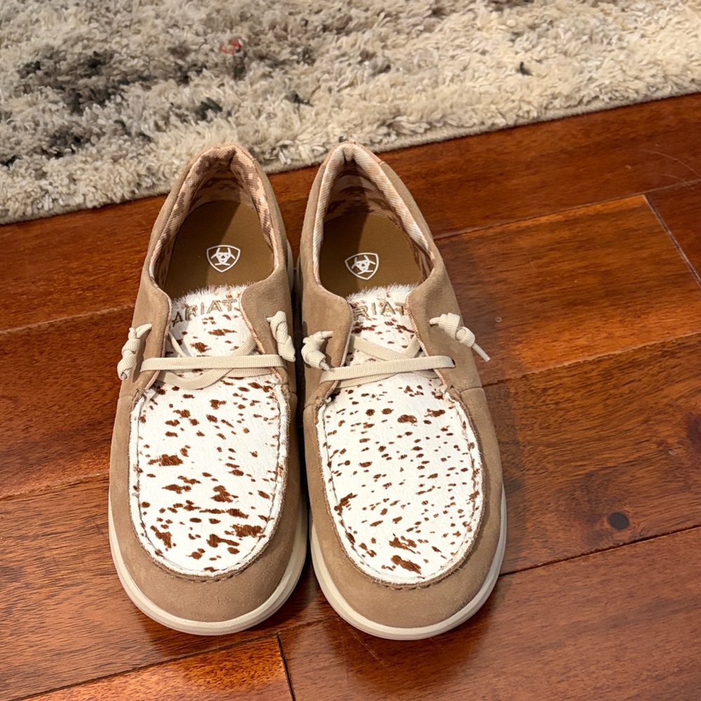 Ariat Cow Print Casual Loafers